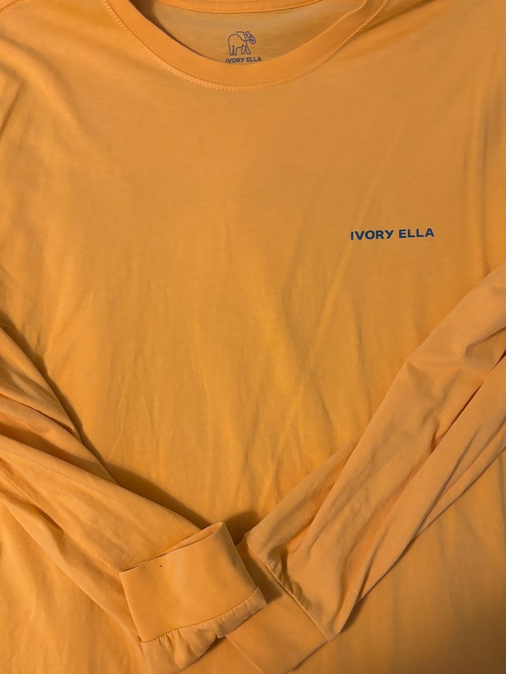 ivory ella Bright Yellow Crewneck Tee with Logo